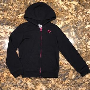 Girls size 6 hoodie black